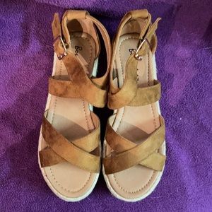 Espadrille Tan Platform Sandal Vegan